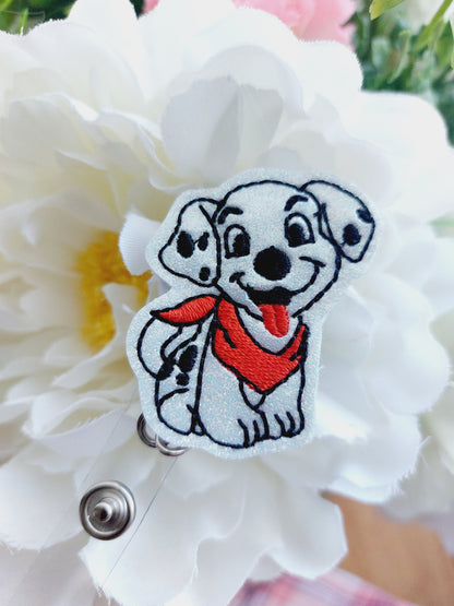 Dalmatian Puppy  Badge Reel