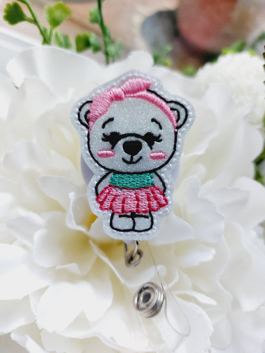 Cute Bear Badge Reel