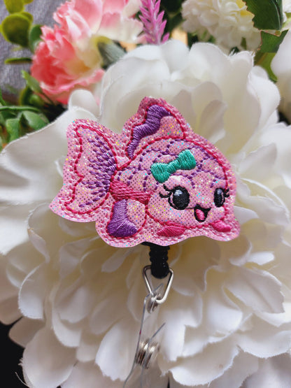 Cute Fish Badge Reel