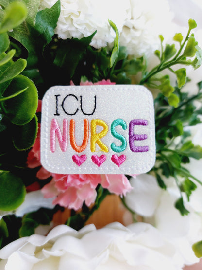 lCU Nurse  Badge Reel