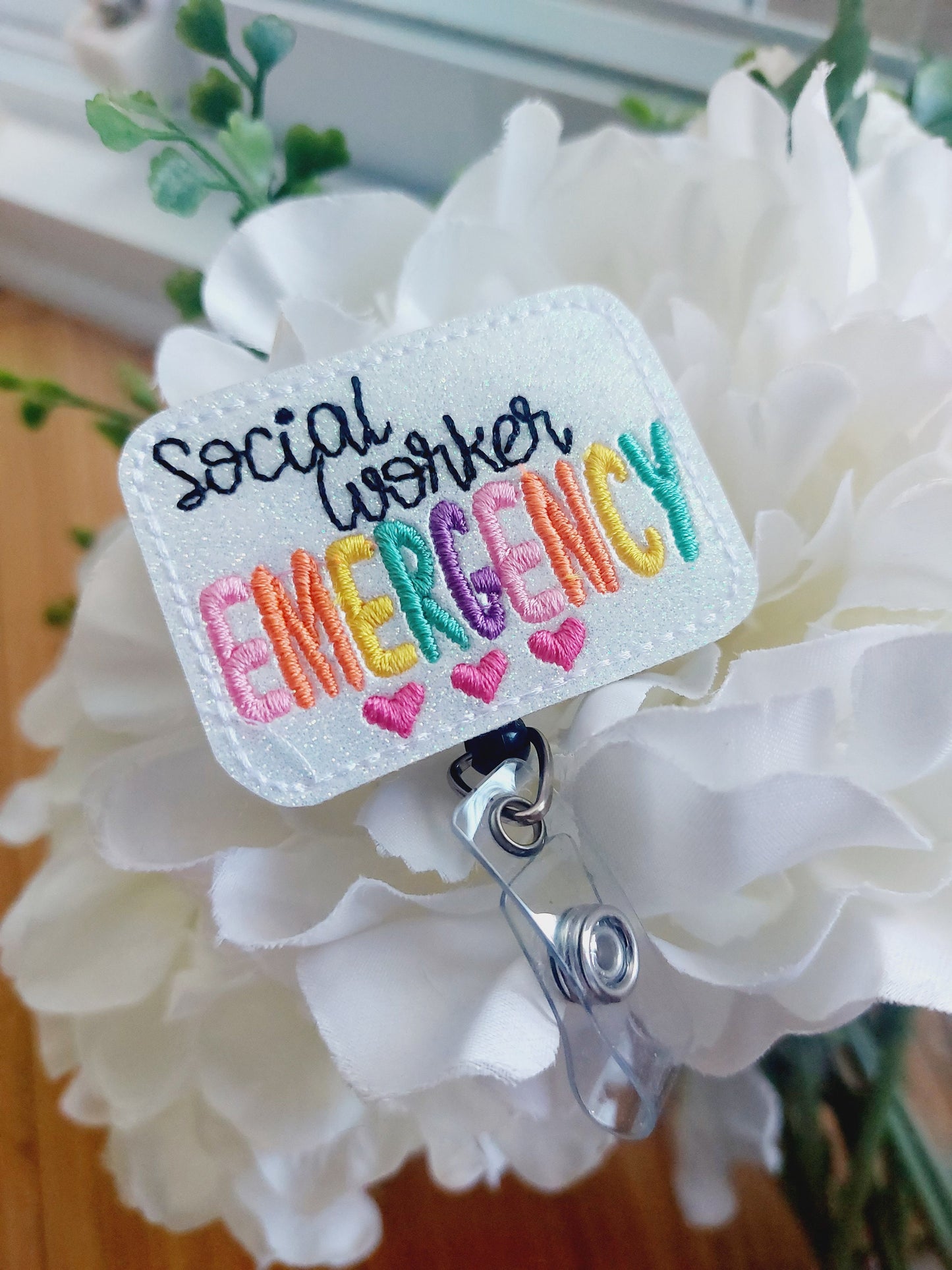 Social Worker Emergency  Badge Reel