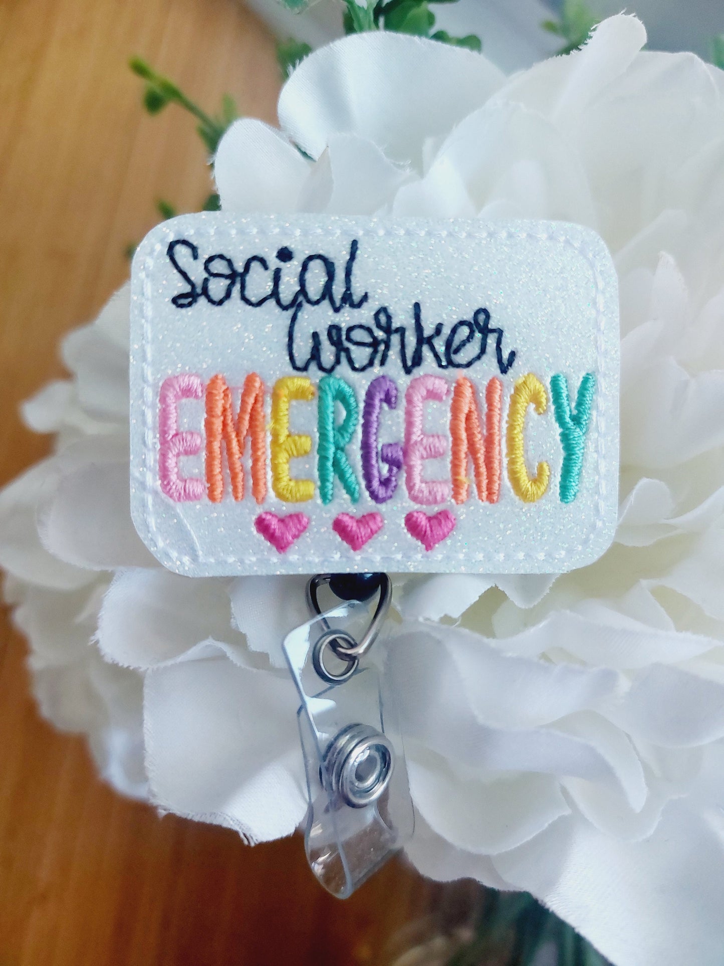 Social Worker Emergency  Badge Reel