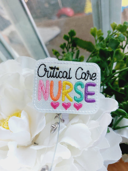 Critical Care Nurse Badge Reel