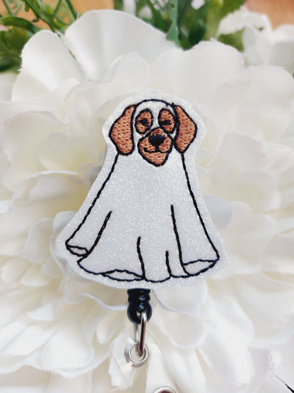 Dog Ghost Badge Reel