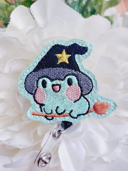 Frog Witch Badge Reel