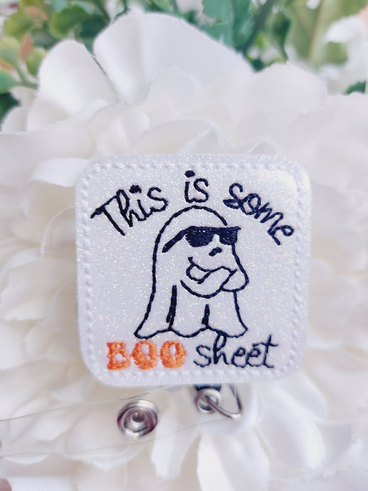 Boo Sheet  Badge Reel