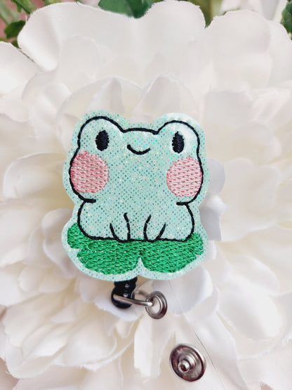 Frog Kawaii Badge Reel