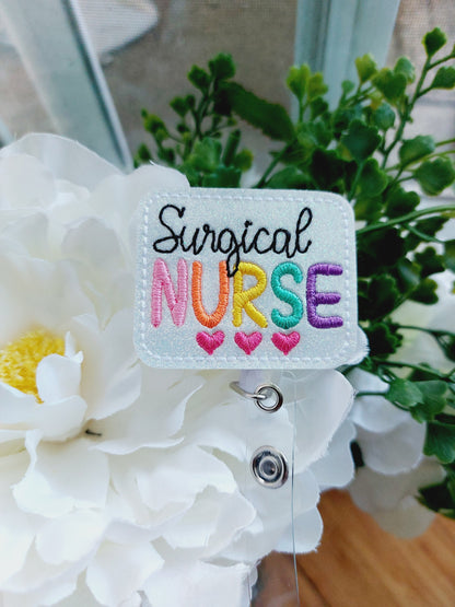 Surgical Nurse Badge Reel