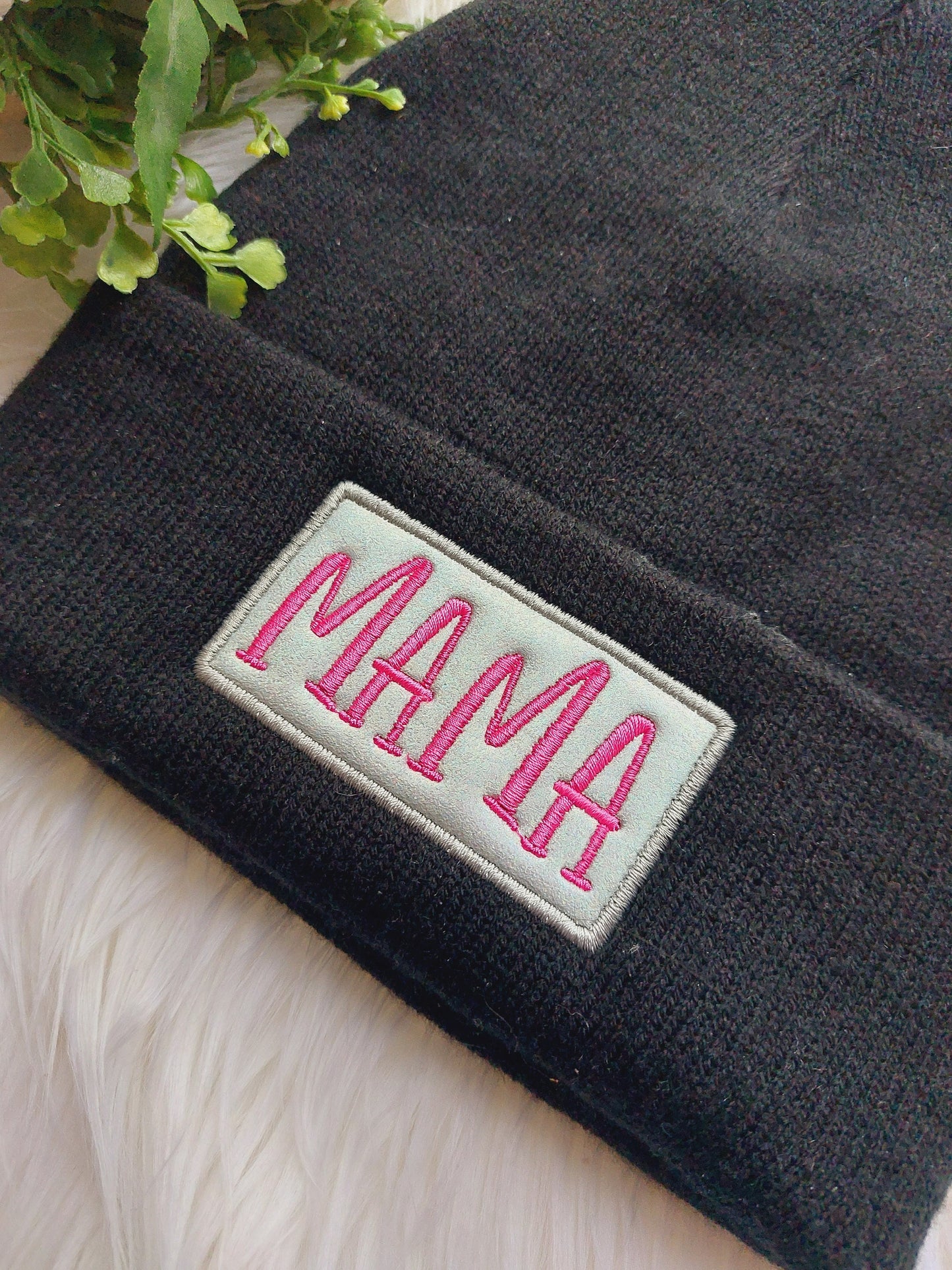 Embroidered Mama Beanie  Winter Cap MAMA Toque Special Gift for Mom Mommy Mama