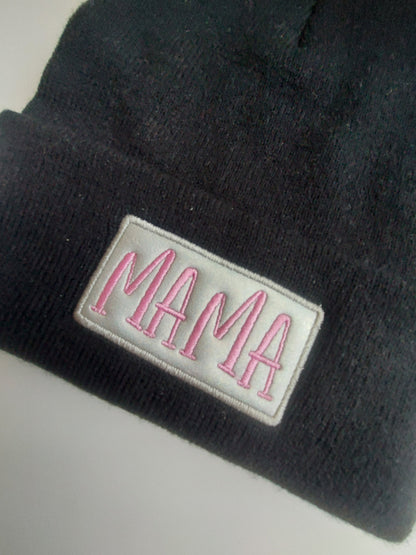 Embroidered Mama Beanie  Winter Cap MAMA Toque Special Gift for Mom Mommy Mama