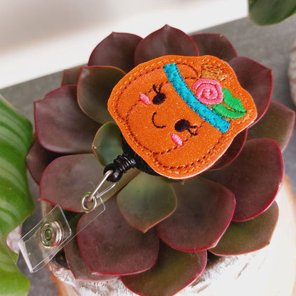 Pumpkin Badge Reel