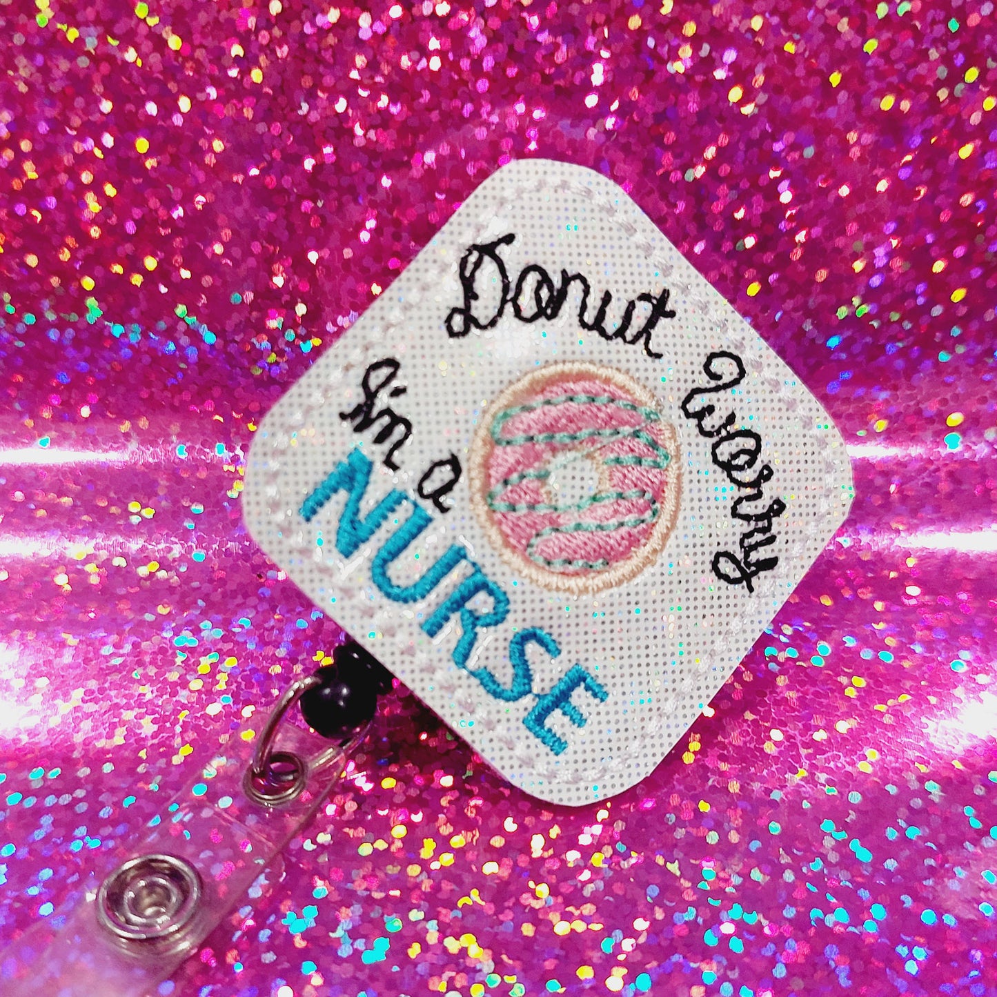 Donut Worry Badge Reel