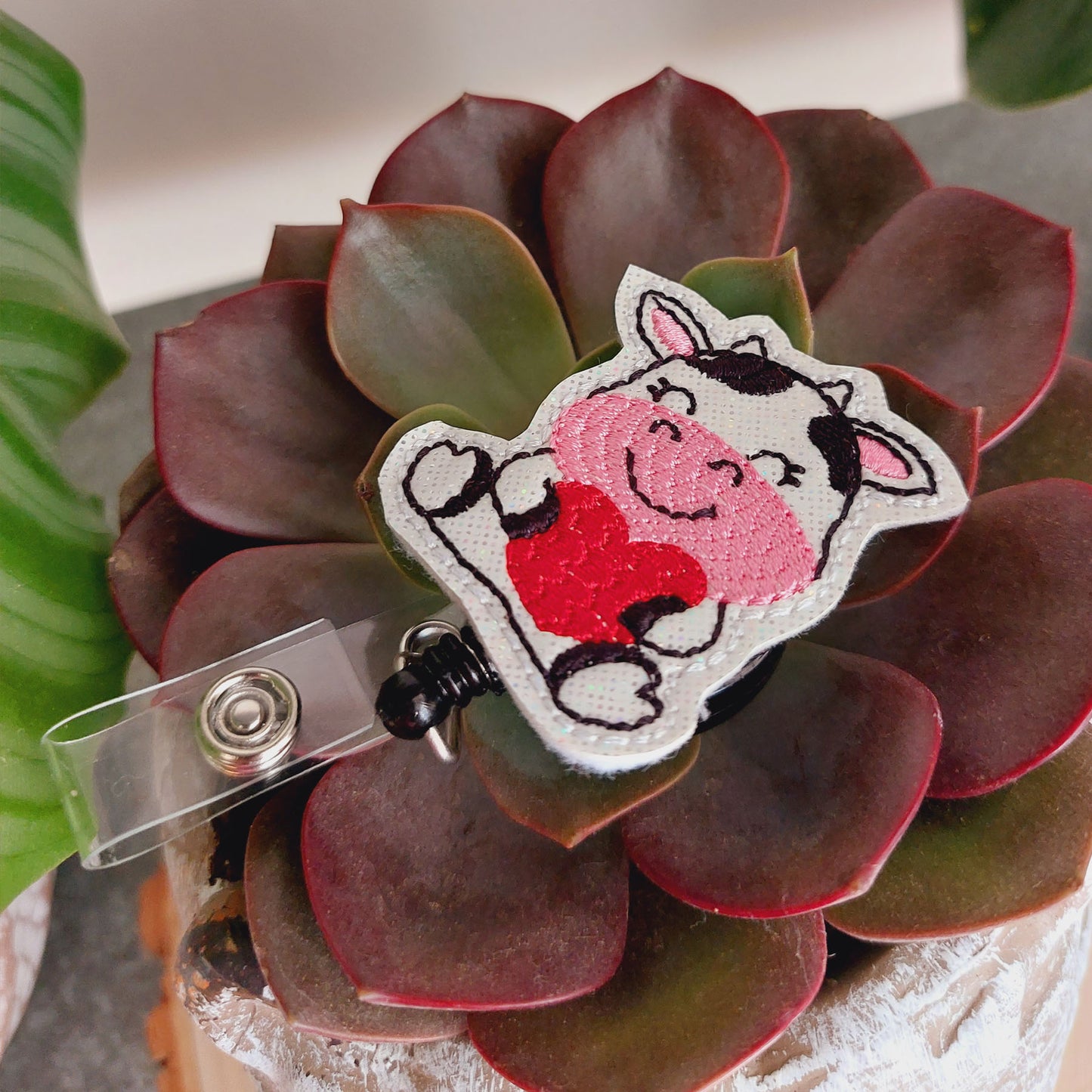 Happy Cow Badge Reel