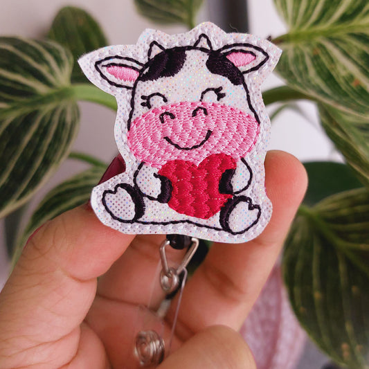 Happy Cow Badge Reel