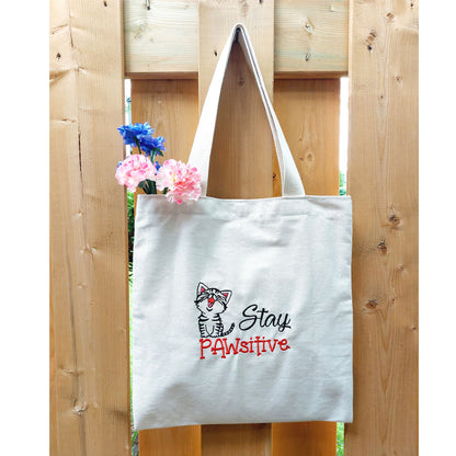 Stay PAWsitive Tote Bag