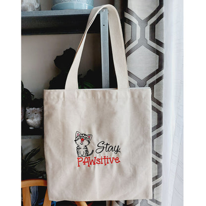 Stay PAWsitive Tote Bag