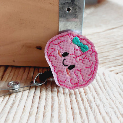 Cute Brain Badge Reel