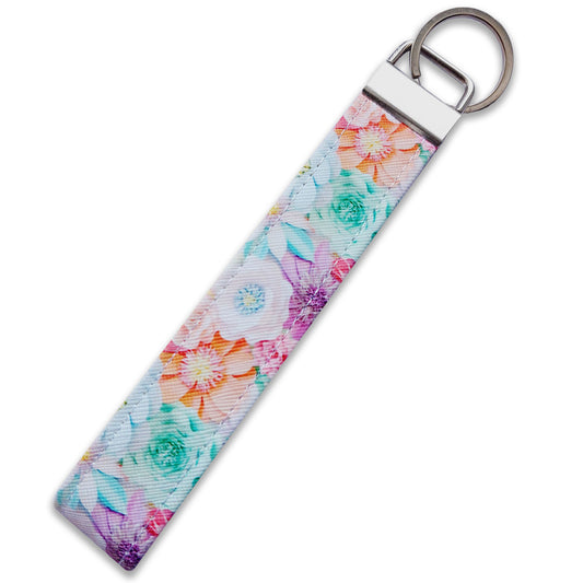 Jillian Floral Wristlet Keychain