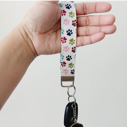 Paw Print Keychain Wristlet