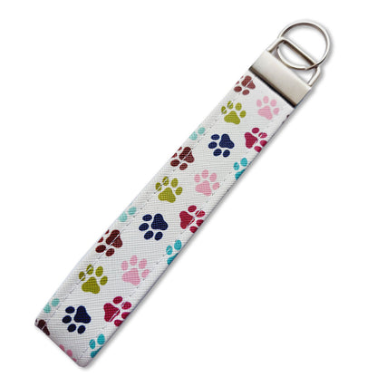 Paw Print Keychain Wristlet